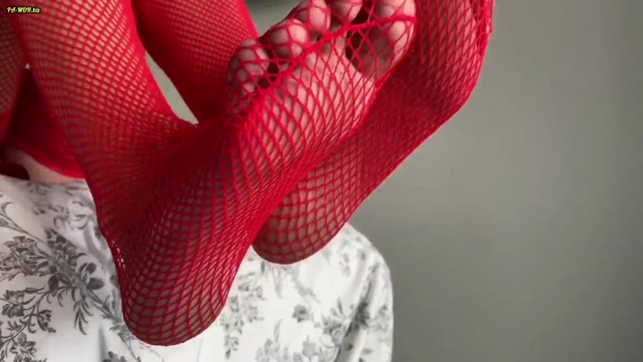 SugarRachel – Rote Nylons, Highheels und Füsse