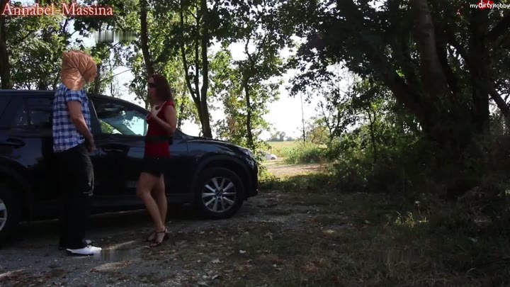 AnnabelMassina – Mit Sperma-Face Auto gefahren – Die Blase und Auto-Testfahrerin