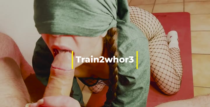 Train2whor3 – Nr.16 – Kehlenfick Training mit verbundenen Augen