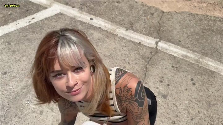 SallyDinosaur – Berge, Sonne, Sperma – Nasser Mallorca Blowjob mit Facial & geilem Ausblick