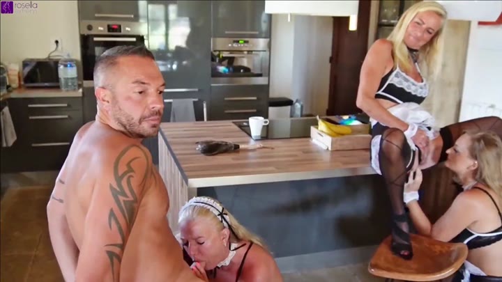 RosellaExtrem – Die 3 Putzschlampen mit Mopp und Loch – LinaMila – Dirty-Tina – Andy-Star